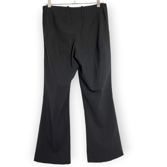 HUGO BOSS Tulia Virgin Wool Flare Leg Trousers SIZE 4 Black Dress Pants - Picture 2 of 13